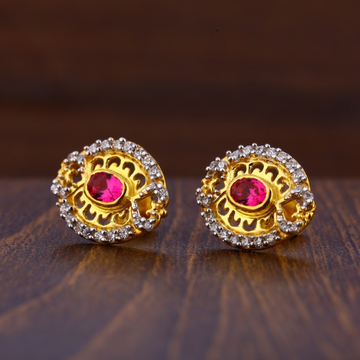 916 Gold Hallmark Delicate Ladies Tops Earrings LT...