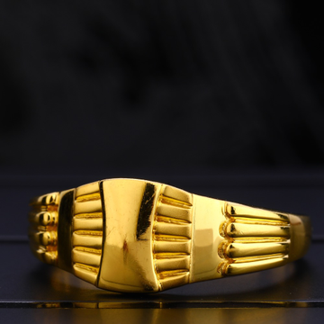 22KT Men's Plain Designer Gold  Ring MPR111