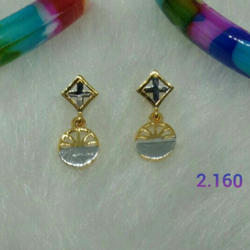 Gold Dazzling Design Earrings by 