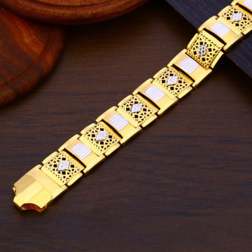 22K(916)Gold Gents Plain Bracelate by Sneh Ornaments