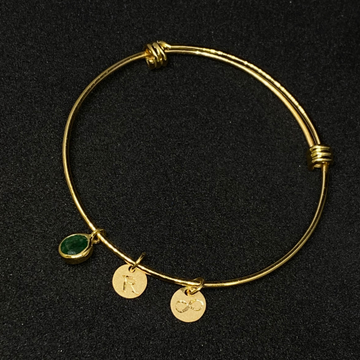 Emerald Charm Bracelet by 