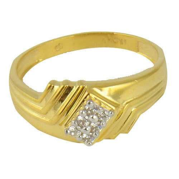 916 Fancy Gold Diamond Gents Ring by Vipul R Soni