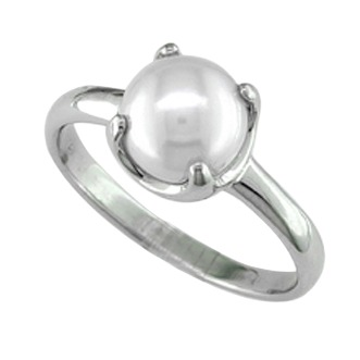 FRESH WATER PEARL SILVER RING by 