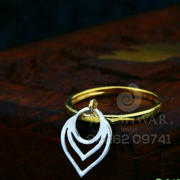 916 Attractive Plain Gold Fancy Ladies Ring LRG -0...