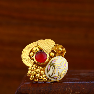 22kt Gold Stylish Antique Ring LAR36