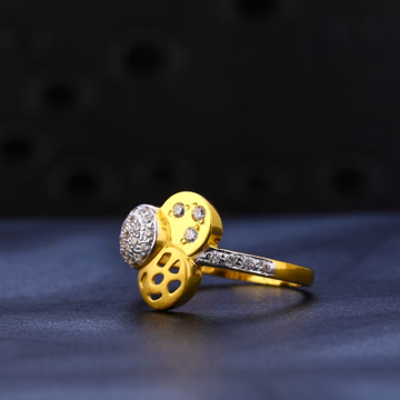 22KT Gold Designer Ladies Ring LR1154
