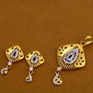22 carat gold ladies pendants set RH-PS745