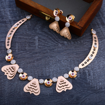 18CT Rose Gold Hallmark Delicate Necklace Set RN10...