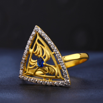916 cz gold classic diamond ladies  ring lr777