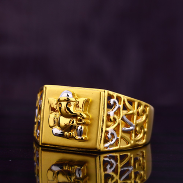 22KT Gold Designer Gentlemen's Plain Ring MGR186