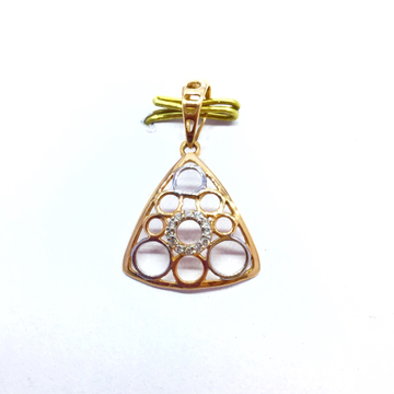 DESIGNING FANCY ROSE GOLD REAL DIAMOND PENDANT by 