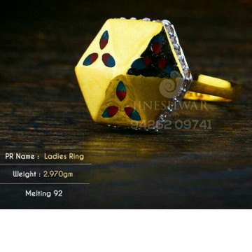 Precious Gold Cz Ladies Ring LRG -0337