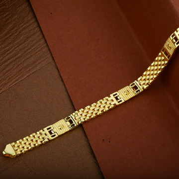Mens 916 Gold Designer Plain Casting Cartier Brace...