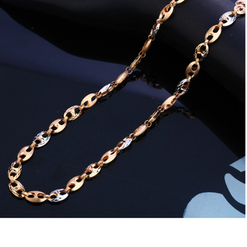 750 Rose Gold  Stylish Hallmark Gentlemen's Chain...