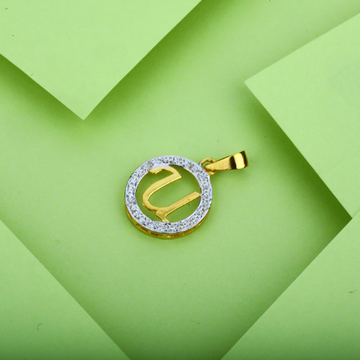 U Letter Gold Pendant-LP10