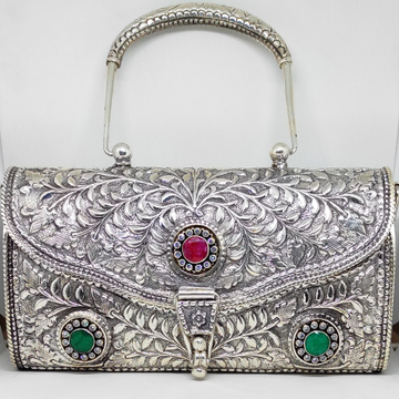 Antique Silver Fancy Pouche ( Purse) by Rajasthan Jewellers Private Limited