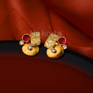 916 Gold Ladies Delicate Hallmark Antique Earring...