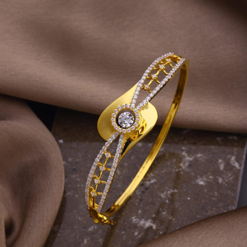 Gold single diamond ad bracelet by 