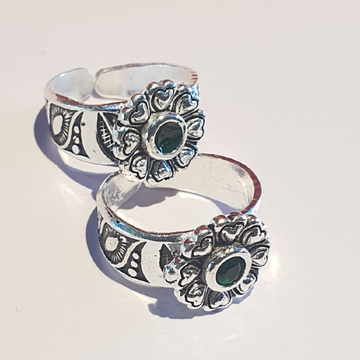 Laxxius 925 Sterling Silver Red And White CZ Stone Toe Rings With  Anti-Tarnish Coating for Women Pure Chandi Latest Fancy Design Toe Ring :  Amazon.in: Jewellery