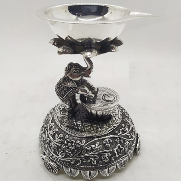 925 Pure Silver Lamp (Panchmukhi Diya Samayi ) PO-... by 