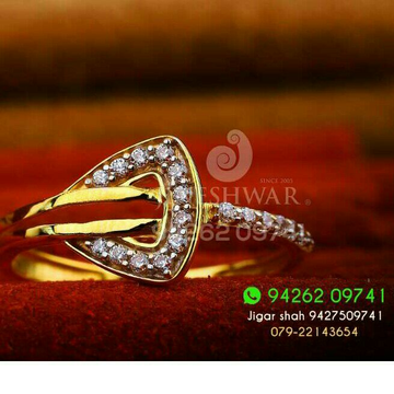Cz Gold 916 Fancy Ladies Ring LRG -0320