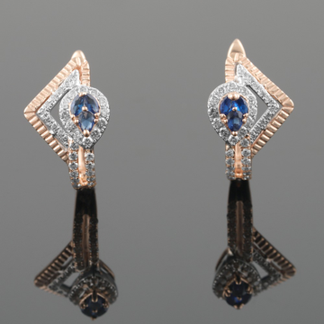 18kt rose gold diamond fancy bali earrings by 