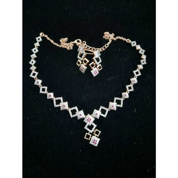 92.5 Sterling Silver Modern Designer Necklace Set by 