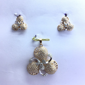 BRANDED FANCY ROSE GOLD PENDANT SET by 