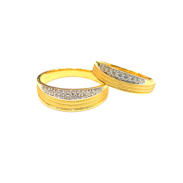 22KT Couple Cz Design Rings by 