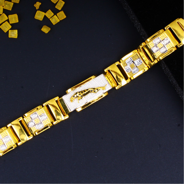 gold bold diamond Gents bracelet  34 by 