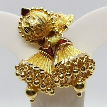 Flower Engrave Jhumka by 