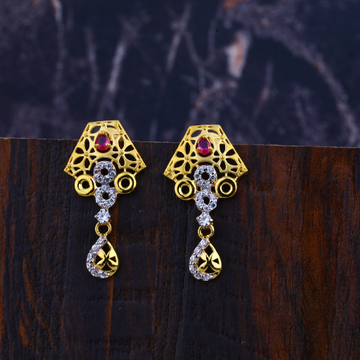 916 Gold Hallmark Designer Women's Earring LFE291