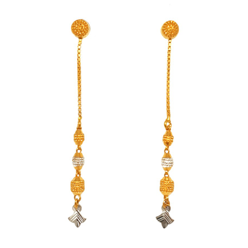22K Gold Long Soy Dora Earrings MGA - BTG0389