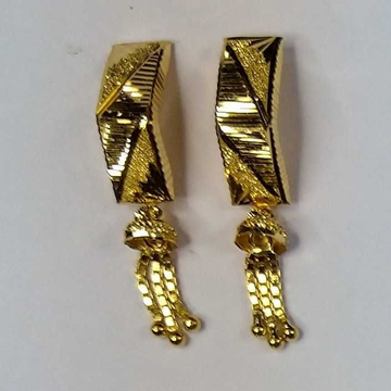916 Gold Fancy Jtops Earrings Akm-er-136 by 