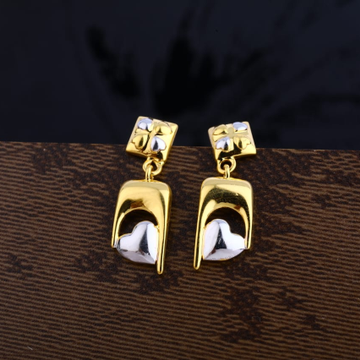 22KT Gold Exclusive Ladies Plain Earring LPE259