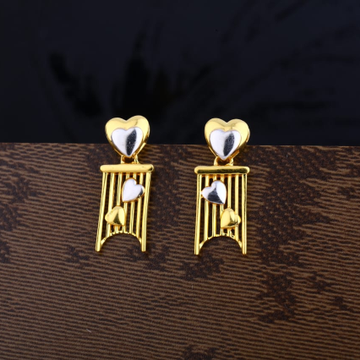 22KT Gold Hallmark Designer Ladies Plain Earring L...