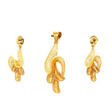 22k gold turkish eudicot pendant set by 
