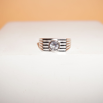 925 Silver Unique Plain Ring 713R38