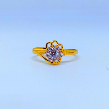 22 KT 916 Hallmark fancy flower diamond Ladies Rin... by Harekrishna Gold