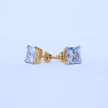 22KT / 916 Gold fancy square Solider Earring For l... by 