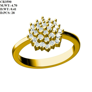 916 Gold Classic Ring For Women MK-R05 by 