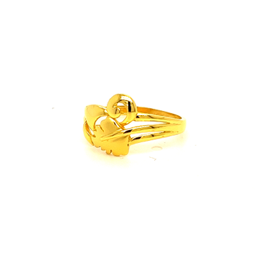 Manufacturer of 22k gold plain shadow play ring | Jewelxy - 206485