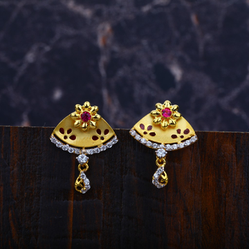 Ladies 916 Gold Earrings-LFE67