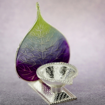 The purplish color peepal leaf niranjan