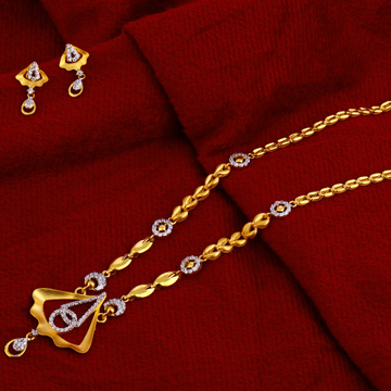 22ct  Gold Designer Chain Necklace CN76