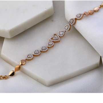 18KT Rose Gold Hallmark Delicate Women's Bracelet...