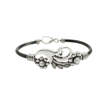 Pearl Rubber 925 Silver Bracelet