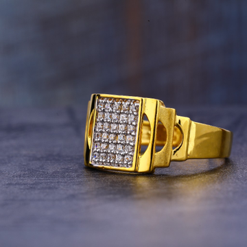 916 Gold Cz Delicate Men's  Ring MR663