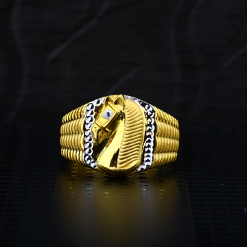 Mens gold horse on sale ring