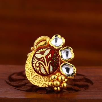 916 Gold CZ Hallmark Antique Exclusive Ladies Ring...